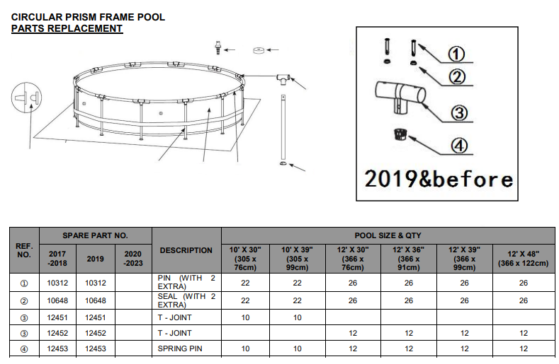 12453_2-1.png Plastični uložak za “T” spoj za Prism Frame bazene — 12453