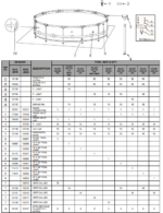 Povezujuća šipka za Metal Frame i Graphite Gray bazen — 12808