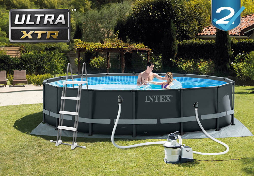 Intex Ultra XTR Frame bazen sa čeličnom konstrukcijom i peščanom pumpom – 4.88m x 1.22m