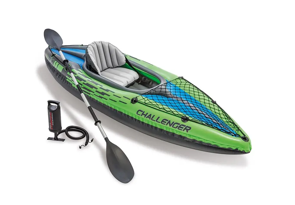 CHALLENGER K1 KAYAK (86″ Aluminijumska vesla) + Teretna mreža