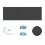 Joga podloga 180x60 cm, 5,5 mm, crna - PZ11648