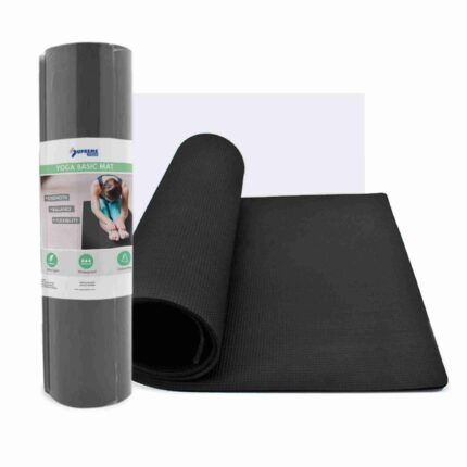 Joga podloga 180x60 cm, 5,5 mm, crna - PZ11648