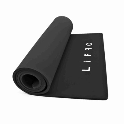 Joga podloga 180x60 cm, 10 mm, crna - PZ10351